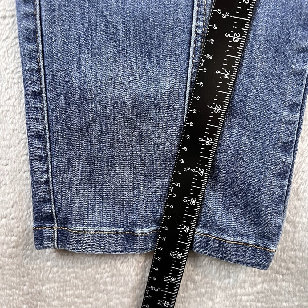 Judy Blue Jeans 5/27 Blue Straight Leg Elastic Waist Mid High Rise Straight - Picture 4 of 8